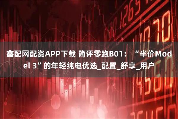 鑫配网配资APP下载 简评零跑B01： “半价Model 3”的年轻纯电优选_配置_舒享_用户